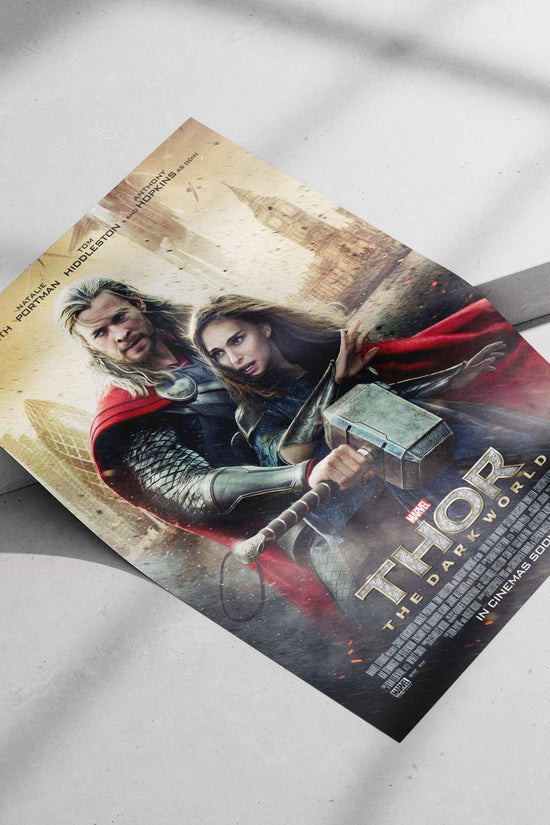 Thor (deity) from Marvel Cinematic Universe's *Thor: The Dark World* movie, featuring Chris Hemsworth, Natalie