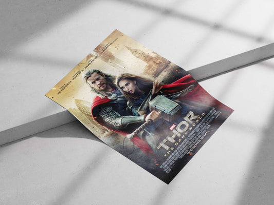 Thor (deity) from Marvel Cinematic Universe's *Thor: The Dark World* movie, featuring Chris Hemsworth, Natalie