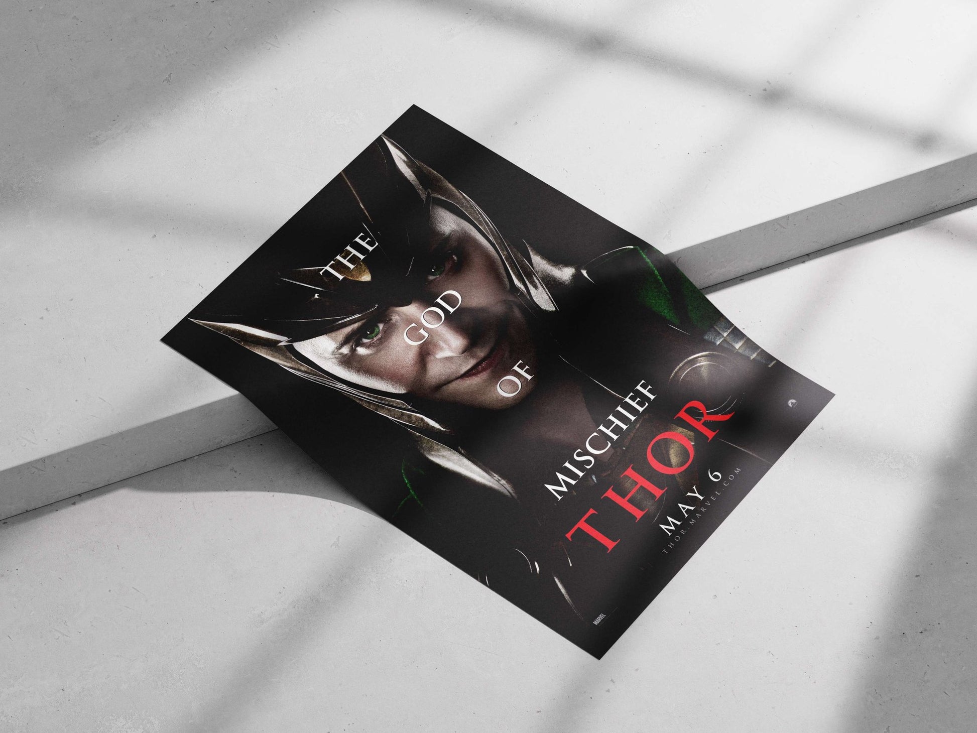 Loki, the God of Mischief from Marvel's Thor franchise Loki - Trickster Noir Poster