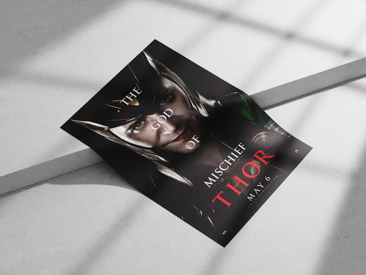 Loki, the God of Mischief from Marvel's Thor franchise Loki - Trickster Noir Poster