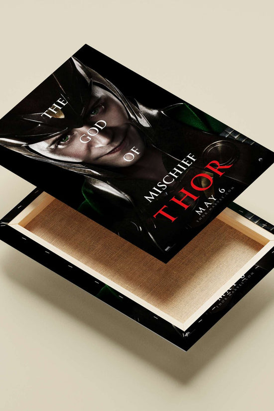Loki, the God of Mischief from Marvel's Thor franchise Loki - Trickster Noir Poster