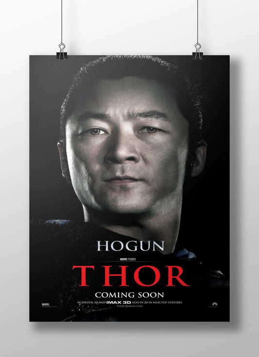 Hogun, a character from the Marvel Cinematic Universe's *Thor* franchise Hogun - Norse Warrior Poster