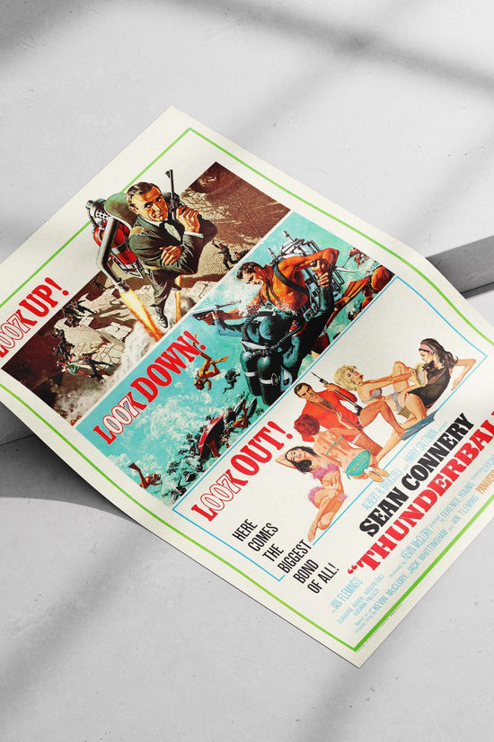 The film "Thunderball" from the James Bond franchise starring Sean Connery. Thunderball - Secret Agent