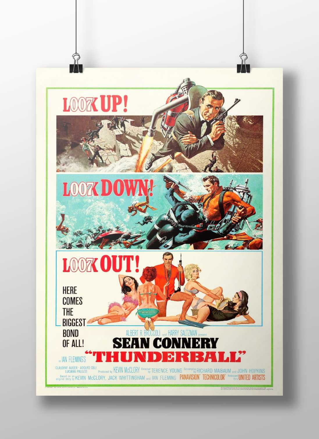 The film "Thunderball" from the James Bond franchise starring Sean Connery. Thunderball - Secret Agent