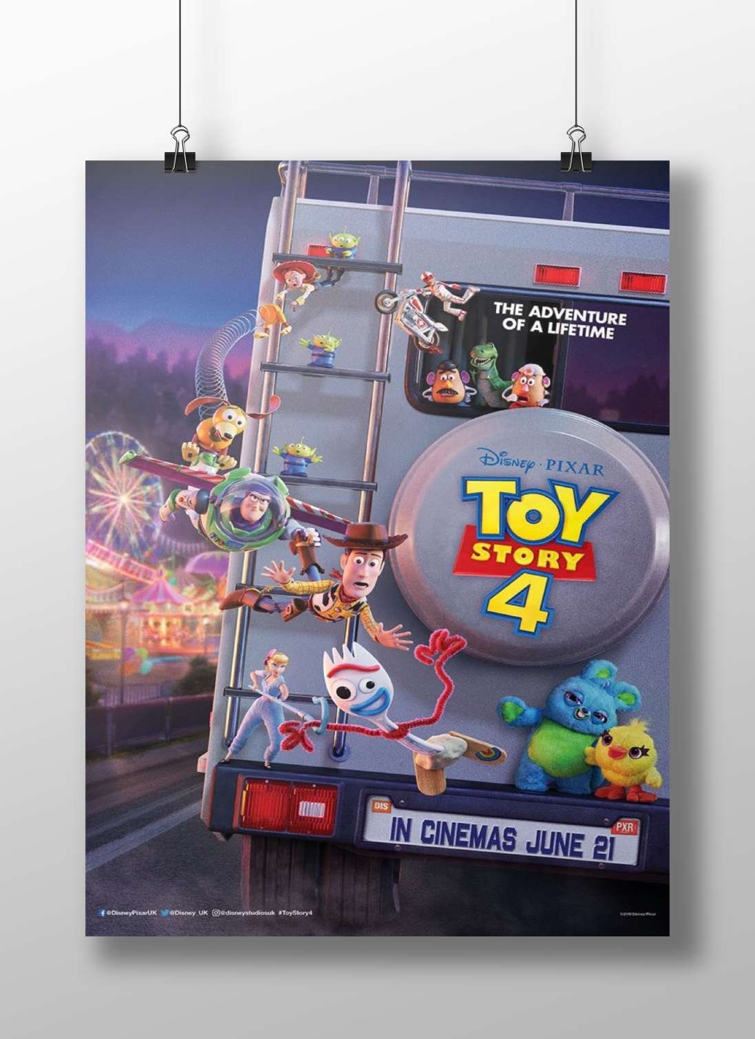 Disney Pixar's Toy Story 4 (franchise) Woody & Buzz - Toy Story 4 Poster