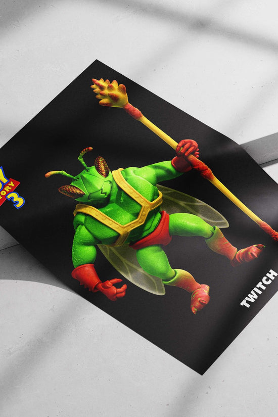 Twitch, a character from Disney Pixar's Toy Story 3 Woody'S Lost Friend - Twitch Poster
