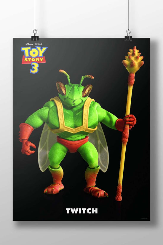 Twitch, a character from Disney Pixar's Toy Story 3 Woody'S Lost Friend - Twitch Poster