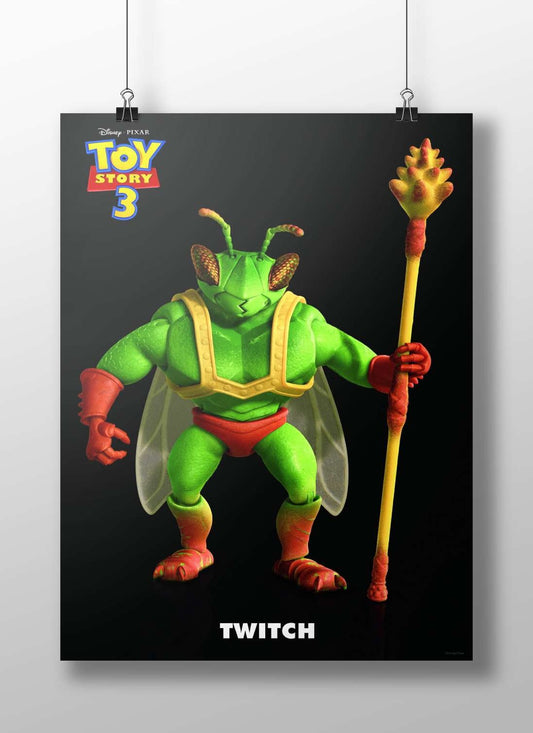 Twitch, a character from Disney Pixar's Toy Story 3 Woody'S Lost Friend - Twitch Poster