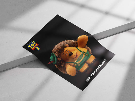 Mr. Pricklepants from Toy Story 3. Woody & Mr. Pricklepants Friendship Poster