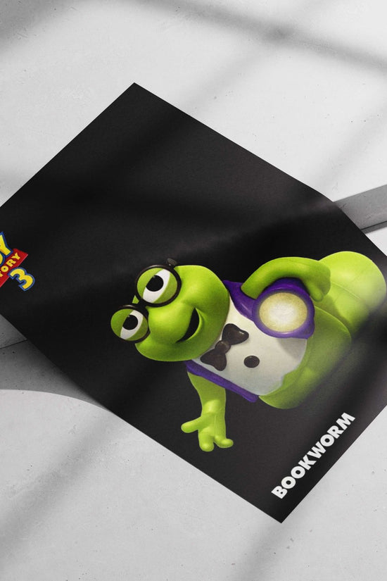 Bookworm (Toy Story 3, Disney-Pixar franchise) Woody The Bookworm Poster