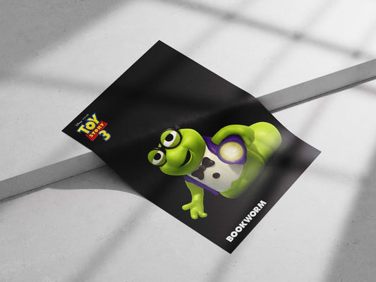 Bookworm (Toy Story 3, Disney-Pixar franchise) Woody The Bookworm Poster