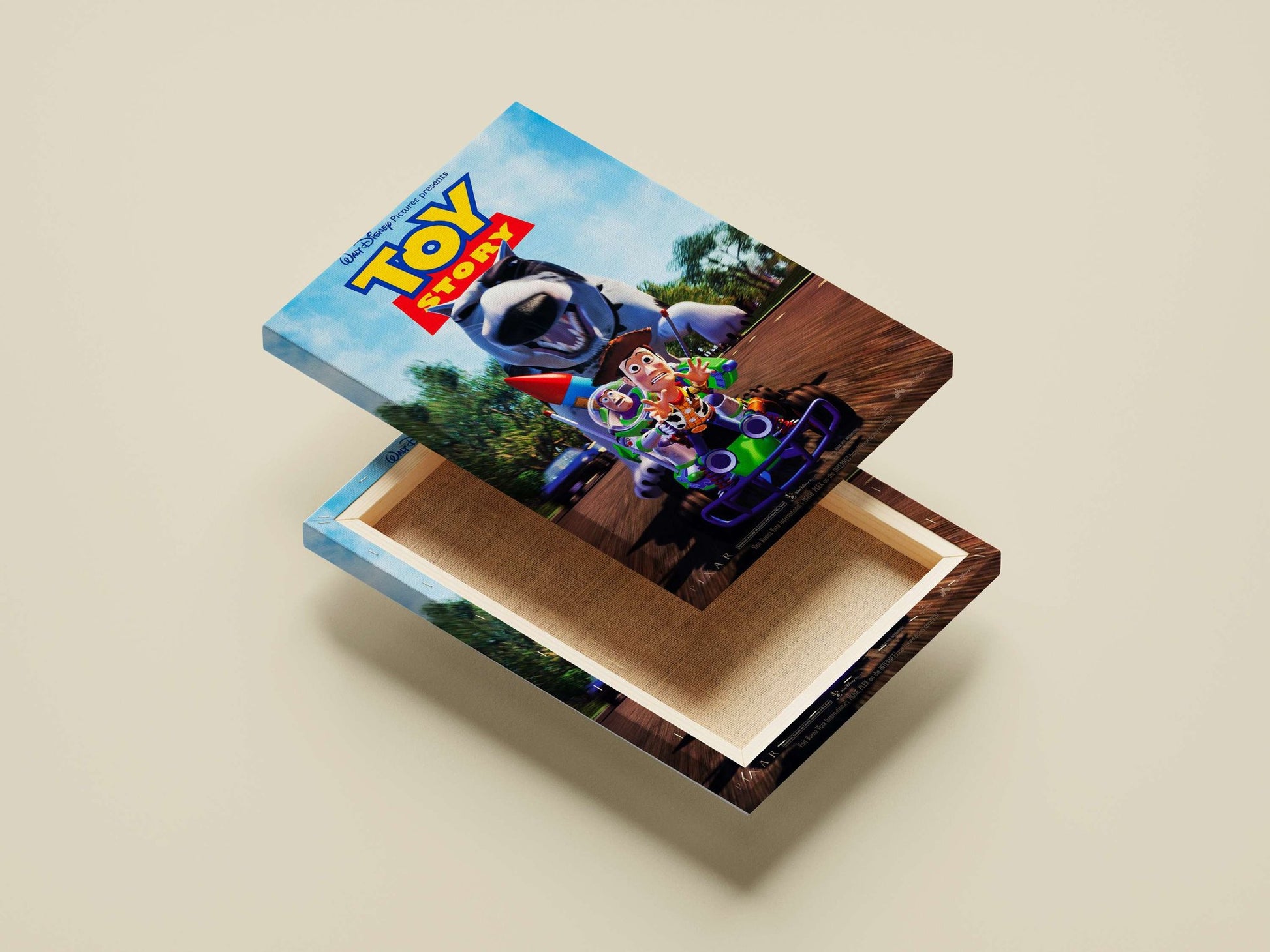 Woody and Buzz Lightyear from the Toy Story franchise (Walt Disney/Pixar's movie). Woody & Buzz
