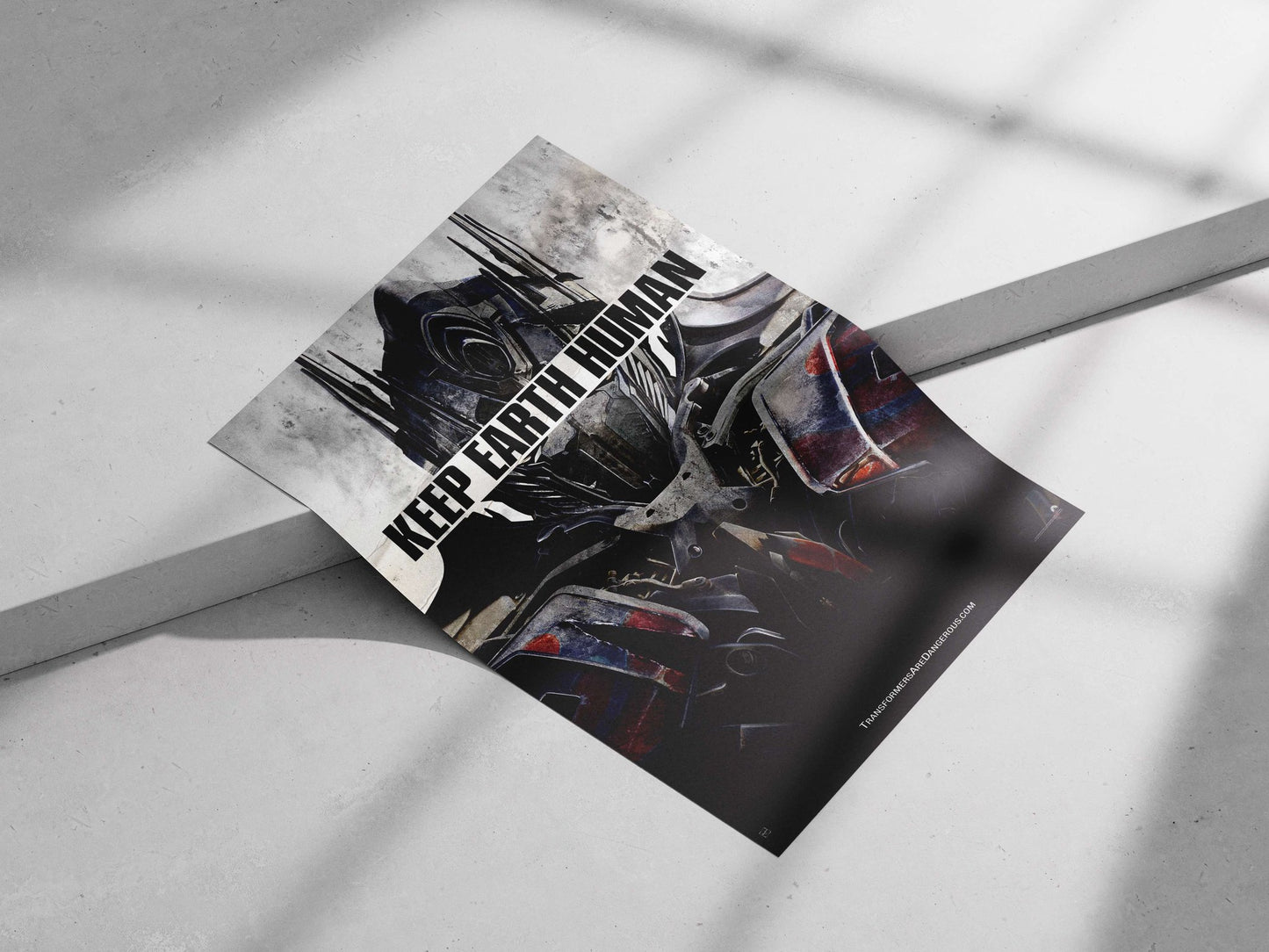 Optimus Prime from the Transformers franchise (confirmed by "TRANSFORMERS" in OCR text and character appearance).