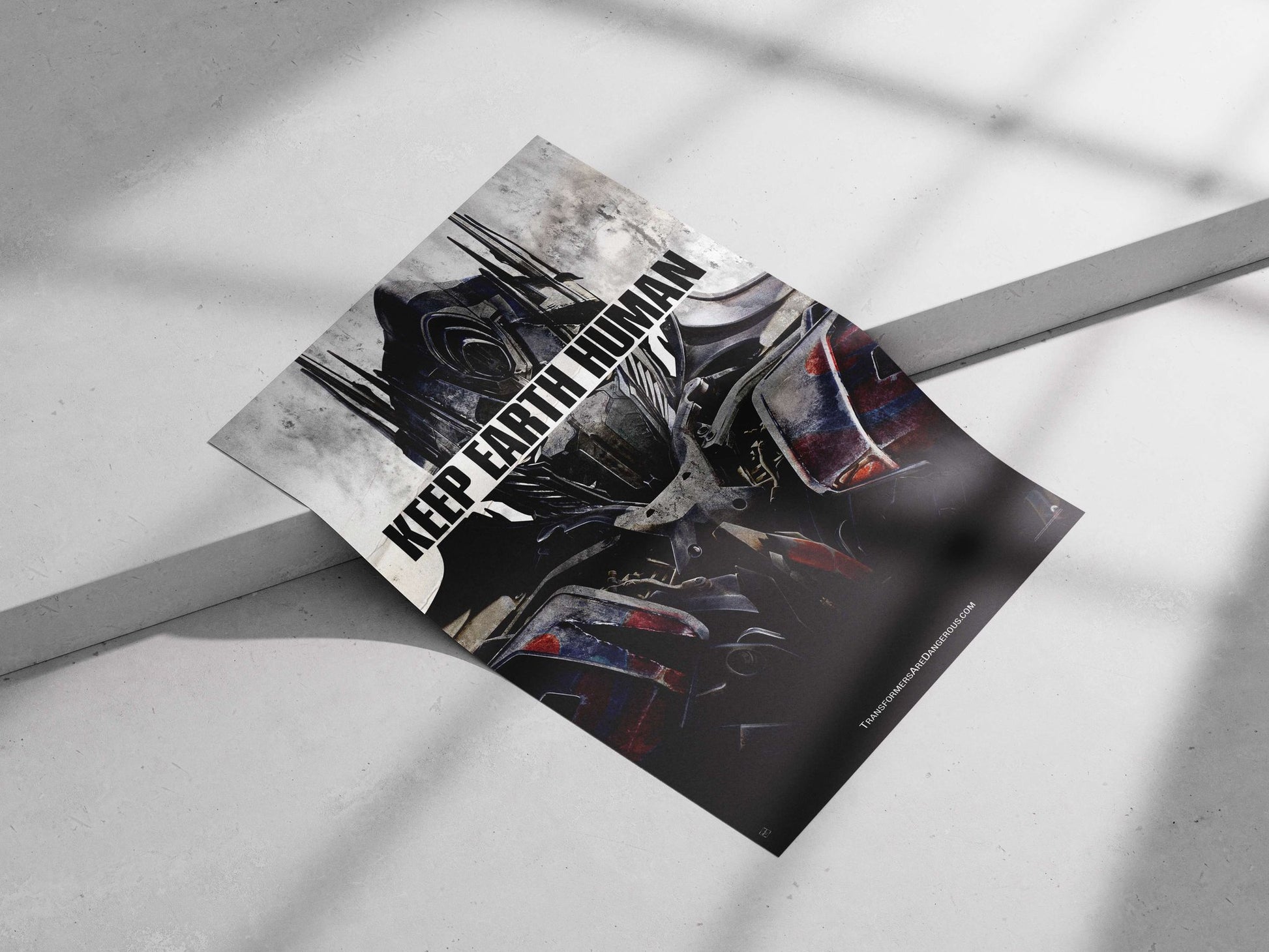 Optimus Prime from the Transformers franchise (confirmed by "TRANSFORMERS" in OCR text and character appearance).