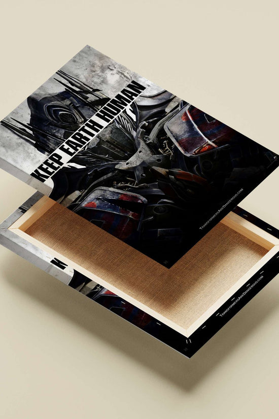 Optimus Prime from the Transformers franchise (confirmed by "TRANSFORMERS" in OCR text and character appearance).