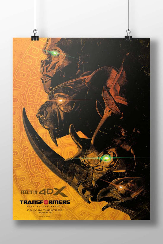Transformers: Rise of the Beasts robotic characters Optimus Prime - Cybernetic Guardian Poster