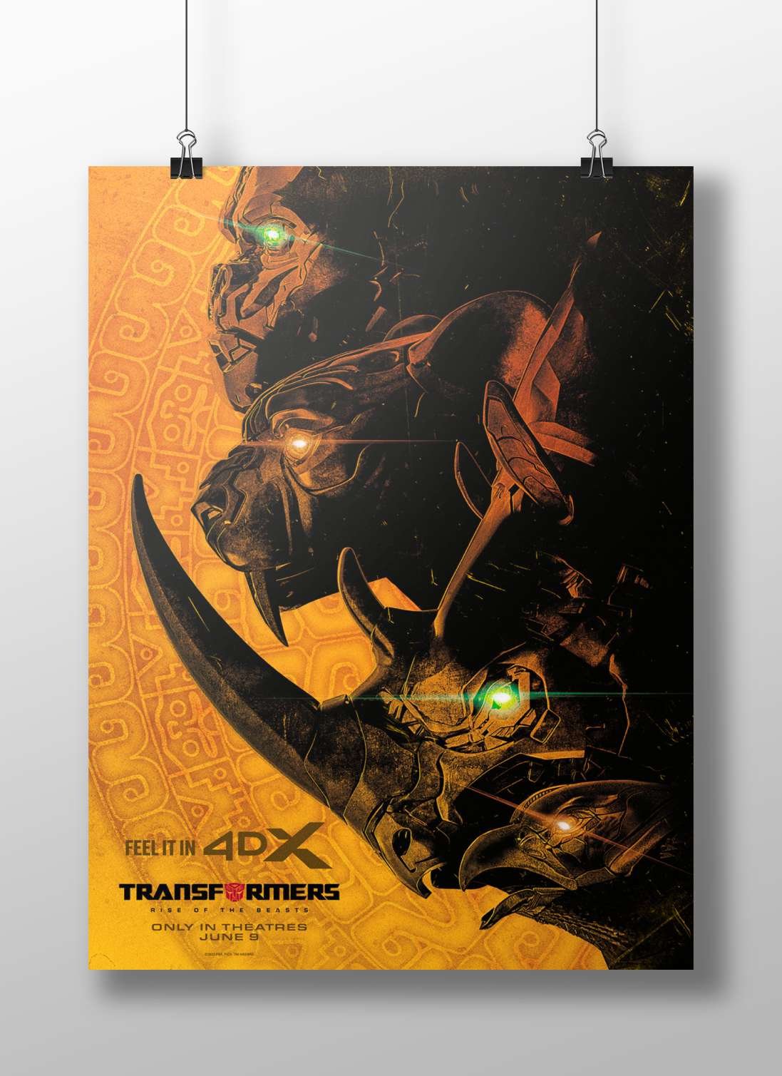 Transformers: Rise of the Beasts robotic characters Optimus Prime - Cybernetic Guardian Poster