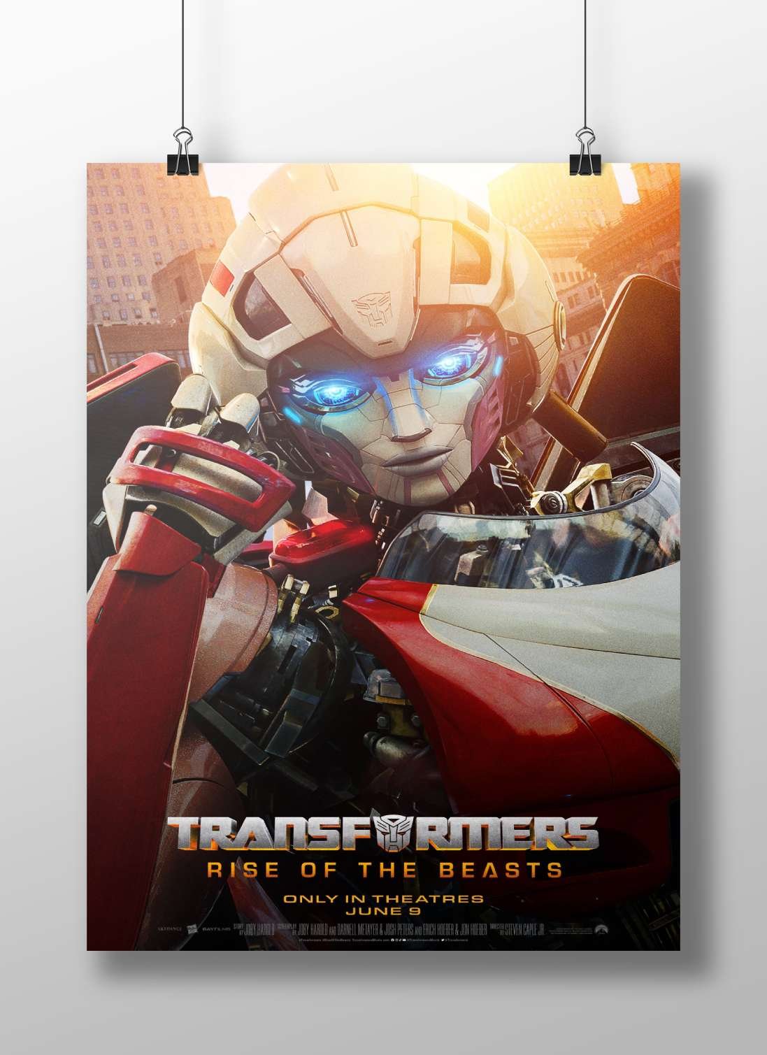 Optimus Prime from Transformers: Rise of the Beasts Optimus Prime - Cybernetic Hero Poster