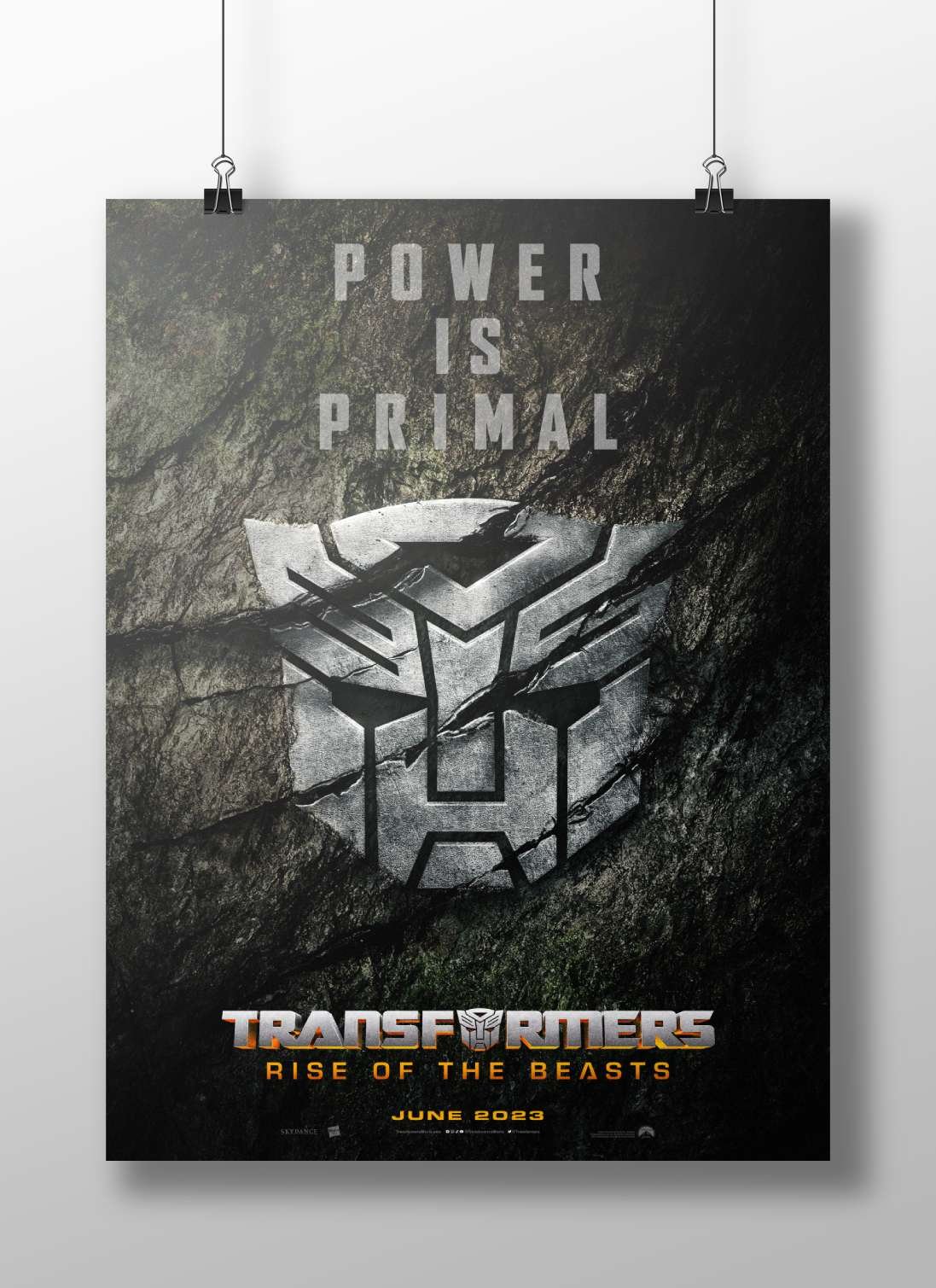 Transformers: Rise of the Beasts Optimus Prime - Cybernetic Hero Poster