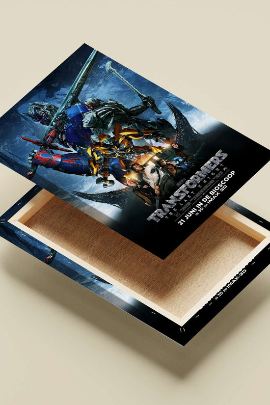 Transformers characters (Optimus Prime, Bumblebee) from "Transformers: The Last Knight" (confirmed by Tesseract text "TRANSFORMERS