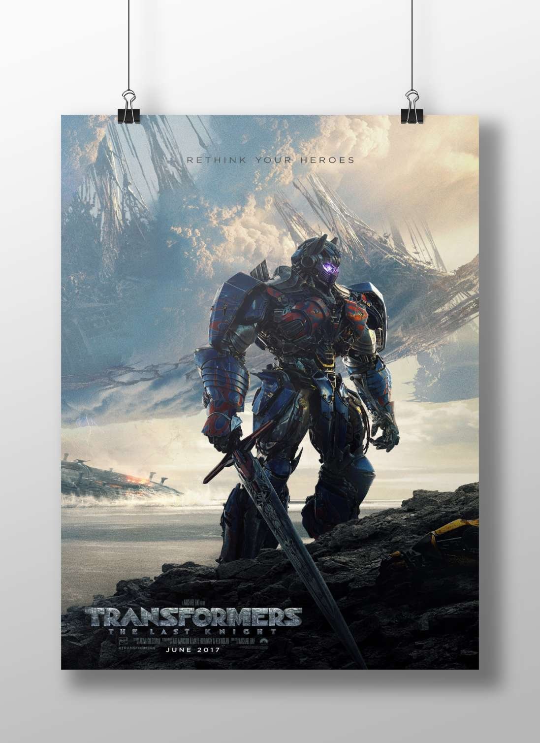 Optimus Prime (Transformers: The Last Knight) Optimus Prime - Cyberpunk Hero Poster