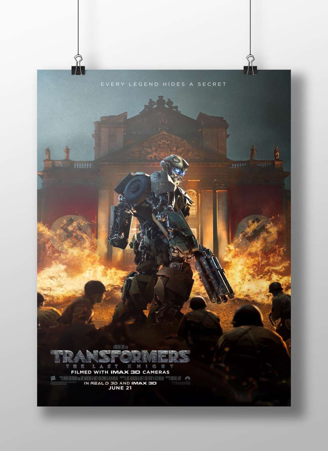 Optimus Prime from the Transformers franchise, specifically in the movie *Transformers: The Last Knight* Optimus