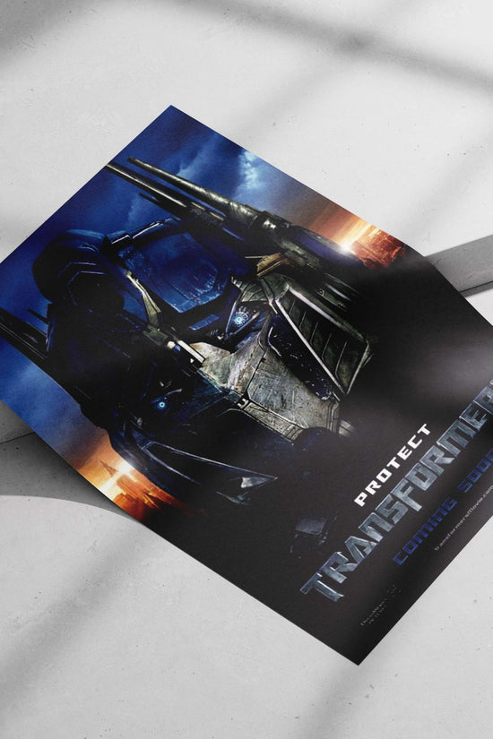 Optimus Prime from the Transformers franchise (evidenced by "TRANSFORMERS" in OCR text). Optimus Prime -
