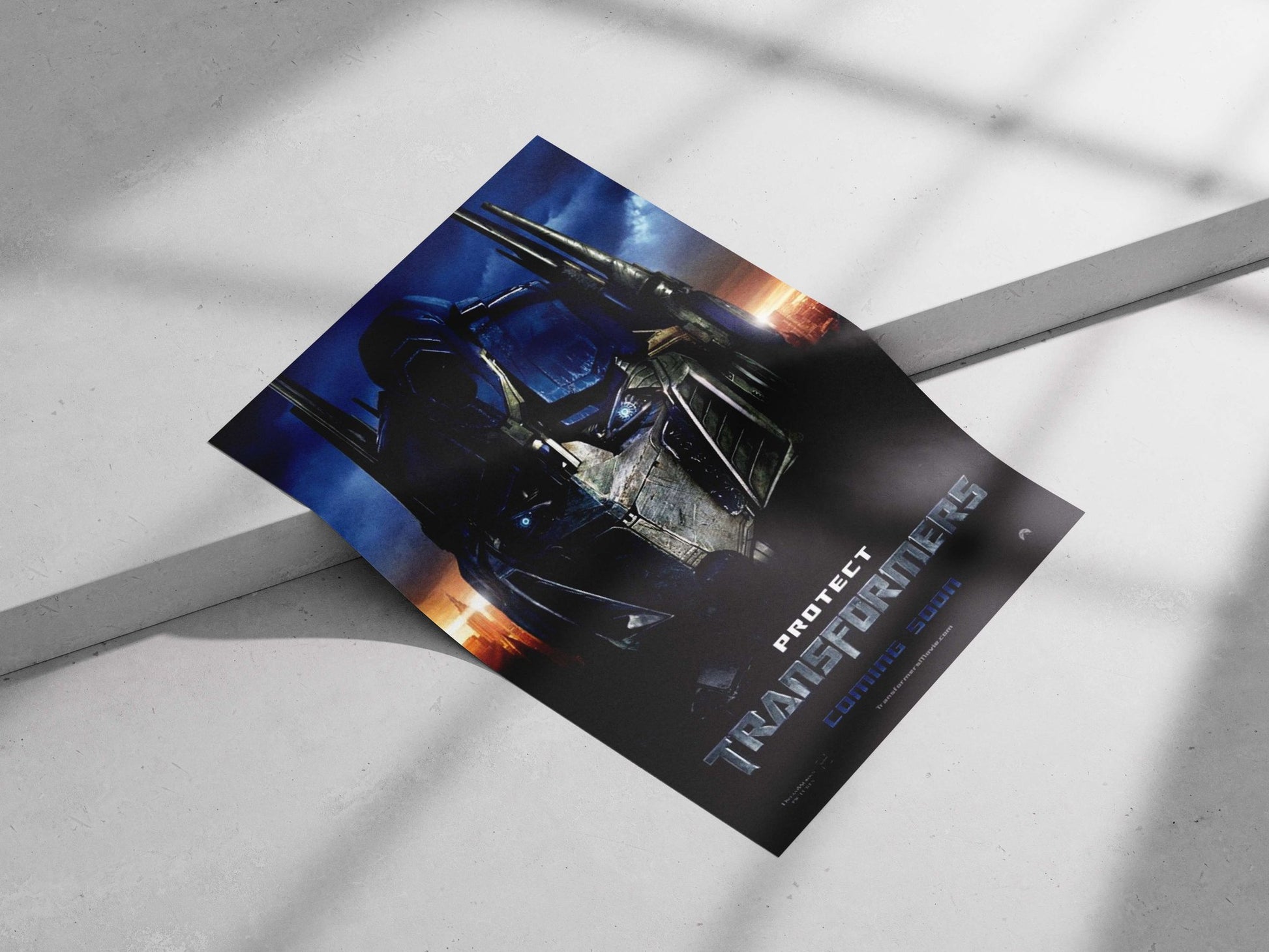 Optimus Prime from the Transformers franchise (evidenced by "TRANSFORMERS" in OCR text). Optimus Prime -