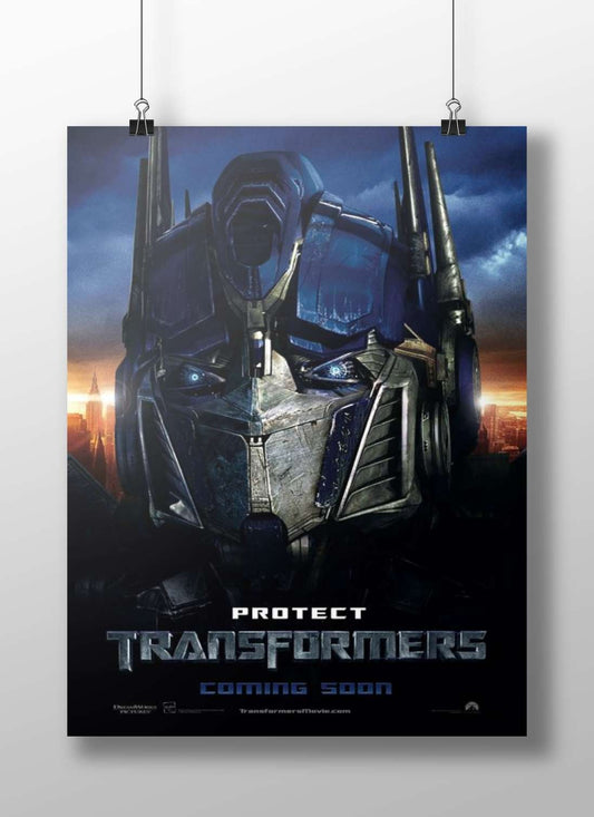 Optimus Prime from the Transformers franchise (evidenced by "TRANSFORMERS" in OCR text). Optimus Prime -