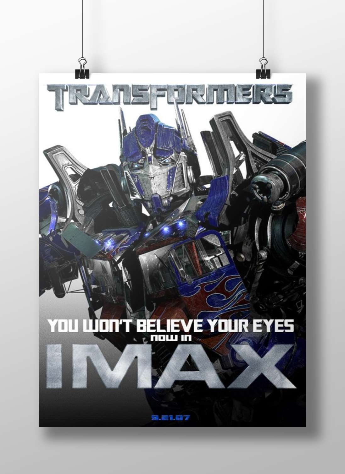 Optimus Prime from the Transformers franchise Optimus Prime - Cyberpunk Hero Poster