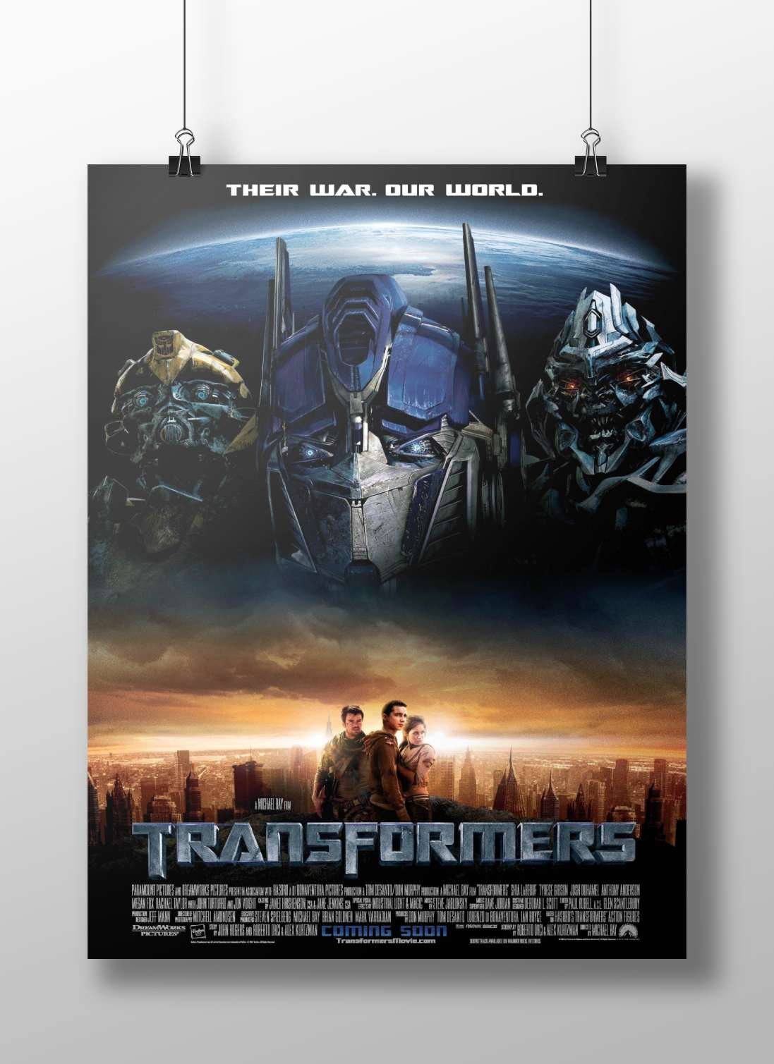 Transformers franchise (specifically the "Transformers" film) Optimus Prime - Transformers Iconic Leader Poster