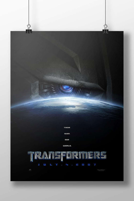 Transformers franchise (specifically the 2007 movie "Transformers") Optimus Prime - Cyberpunk Guardian Poster