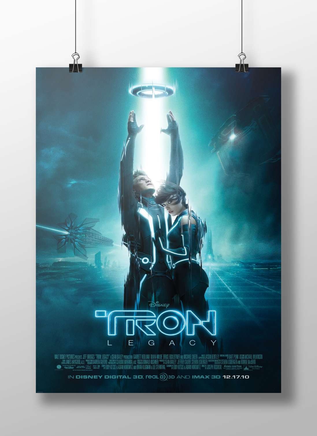 Tron: Legacy (movie) Kevin Flynn - Cyberpunk Hero Poster