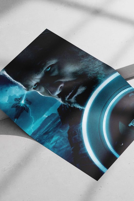 Clu from the Tron: Legacy franchise Clu From Tron: Legacy - Blueprint Poster