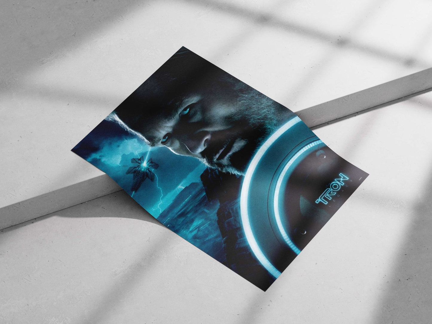 Clu from the Tron: Legacy franchise Clu From Tron: Legacy - Blueprint Poster
