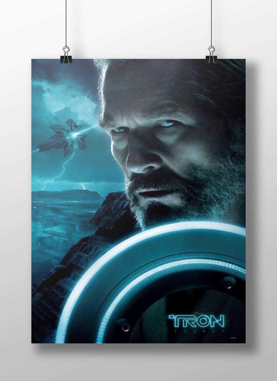 Clu from the Tron: Legacy franchise Clu From Tron: Legacy - Blueprint Poster