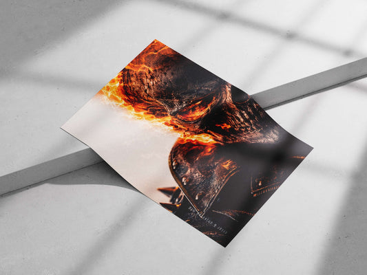 Scorpion (Mortal Kombat franchise) Main Subject: Scorpion (Mortal Kombat franchise) Matte poster print — Gaming wall art