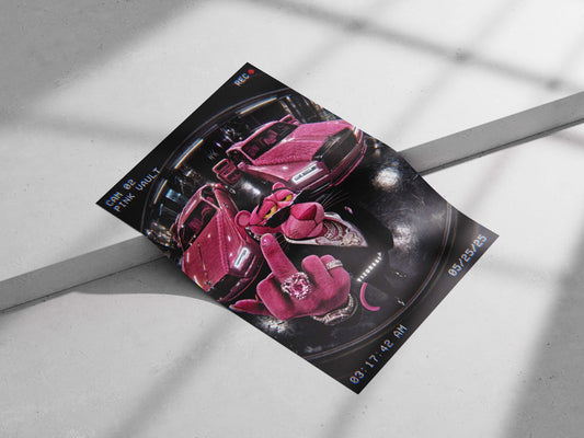 Pink Panther (franchise) and Rolls-Royce vehicles (specifically pink luxury models) Main Subject: Pink Panther (franchise)