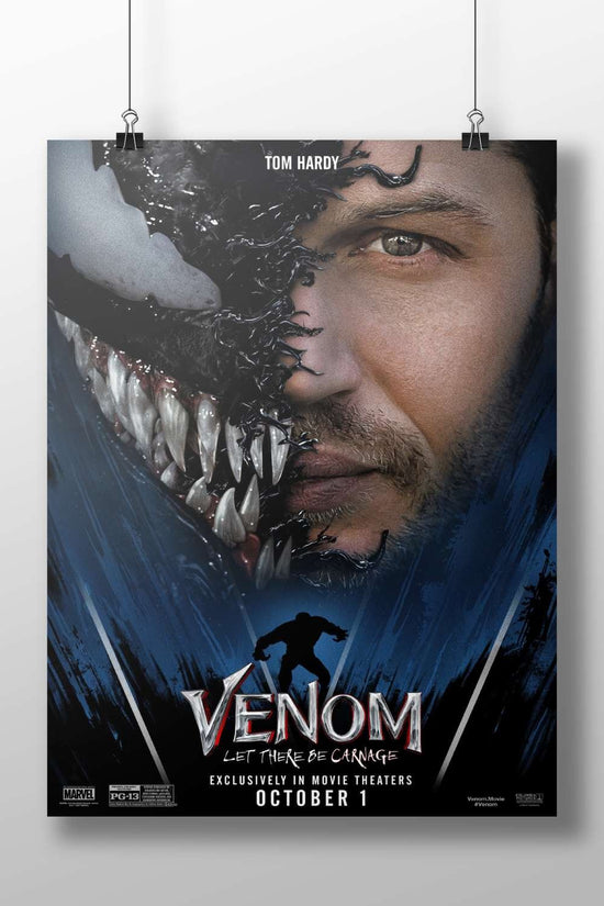 Venom (Marvel character from "Venom: Let There Be Carnage") Eddie Brock - Carnage Noir Poster