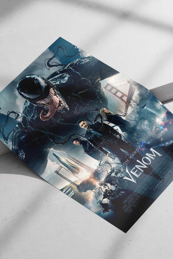 Venom (2018 film), the first installment in Sony's Spider-Verse franchise starring Tom Hardy as Eddie