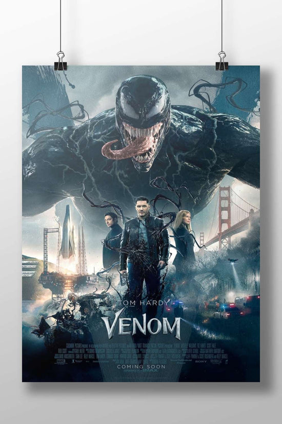 Venom (2018 film), the first installment in Sony's Spider-Verse franchise starring Tom Hardy as Eddie