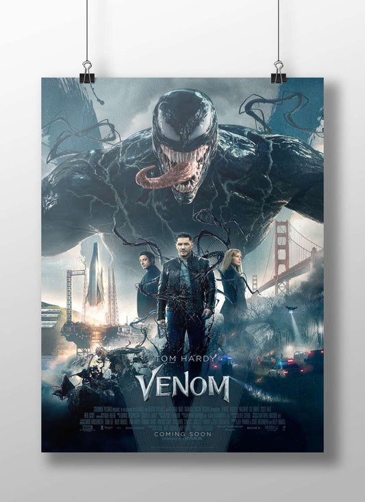 Venom (2018 film), the first installment in Sony's Spider-Verse franchise starring Tom Hardy as Eddie