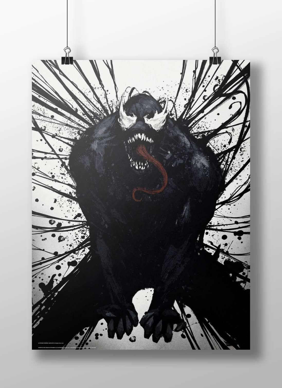 Venom (Marvel Comics' symbiote character) Venom - Dark Noir Poster