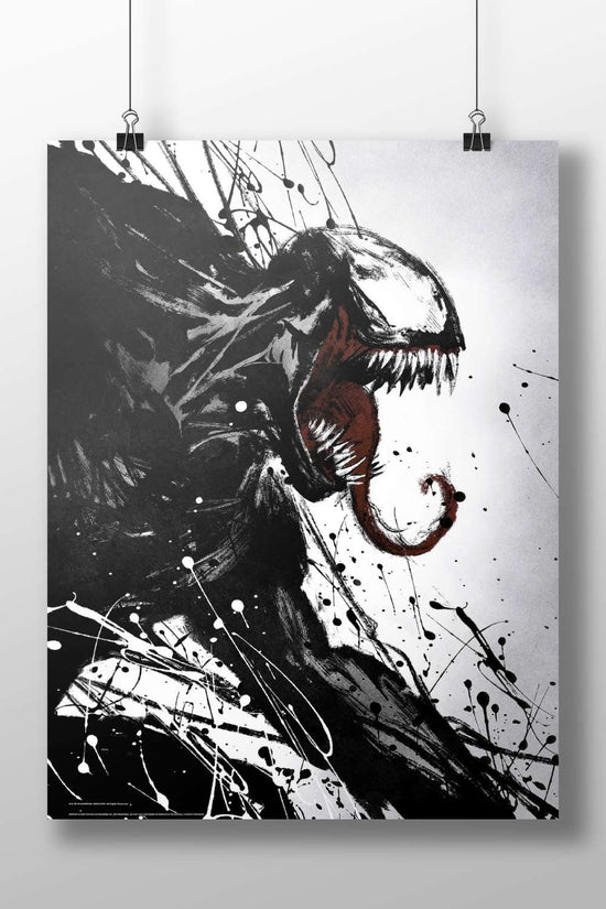 Venom (Marvel franchise character) Eddie Brock - Venom Noir Poster
