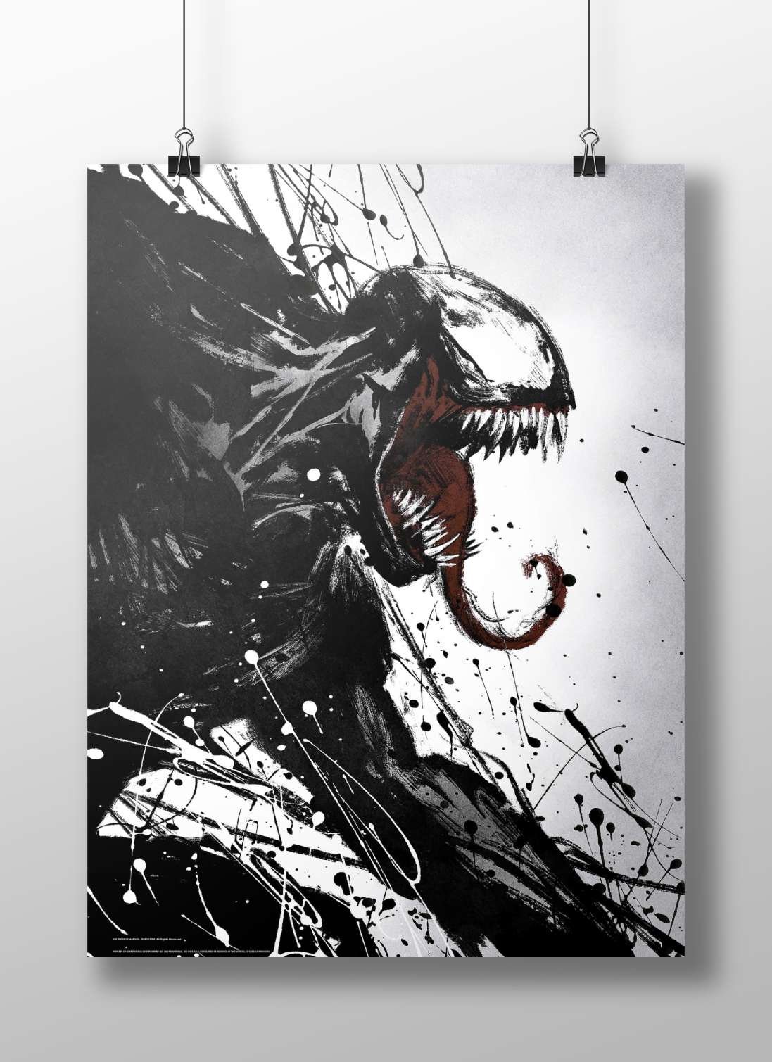 Venom (Marvel franchise character) Eddie Brock - Venom Noir Poster