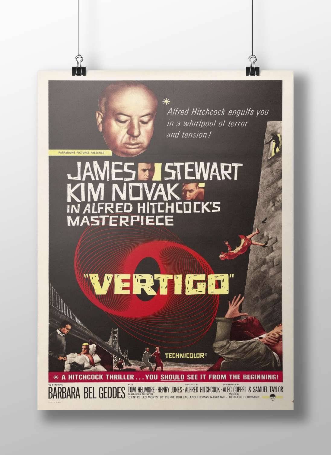 Vertigo (1958 film by Alfred Hitchcock starring James Stewart and Kim Novak) Vertigo - Mysterious