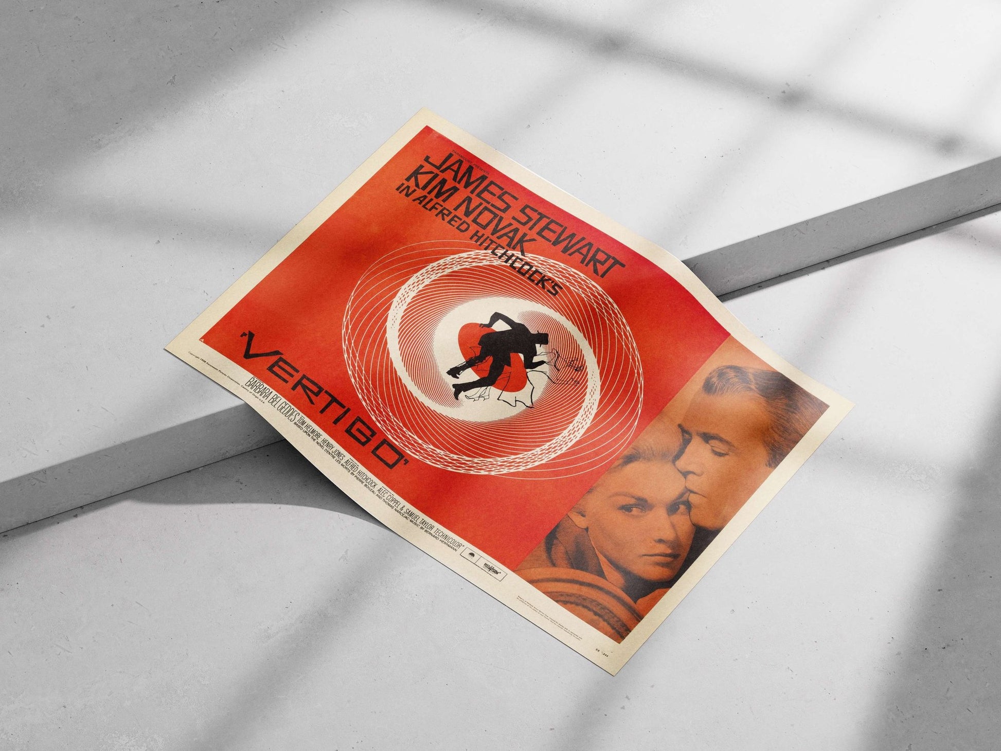 Vertigo (1958 film starring James Stewart and Kim Novak) Marnie Scott - Noir Romance Poster