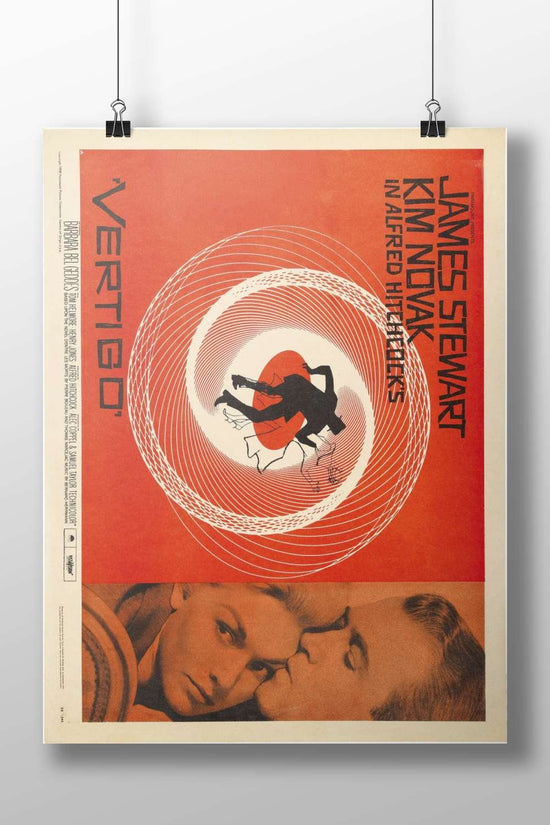 Vertigo (1958 film starring James Stewart and Kim Novak) Marnie Scott - Noir Romance Poster