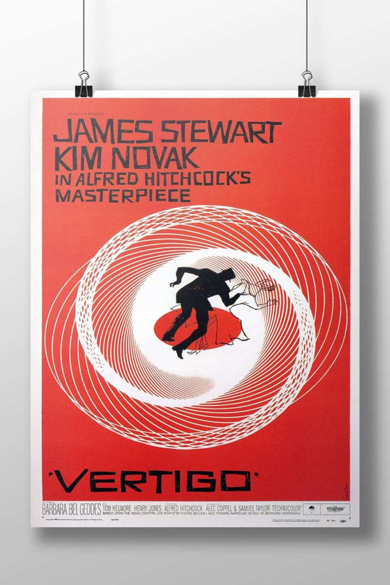 Vertigo (the film starring James Stewart in Alfred Hitchcock's masterpiece) Vertigo - Timeless Mystery Poster