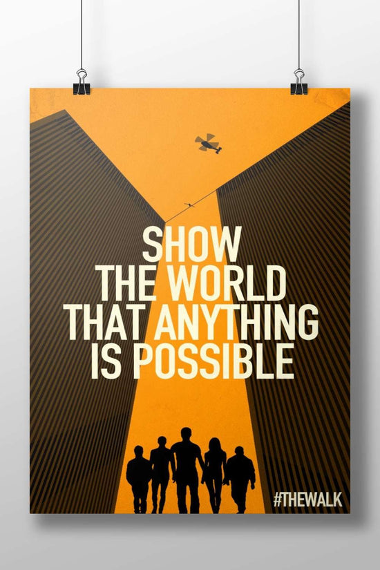 The Walk (2012 film) Philippe Petit - High Wire Art Poster